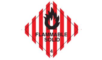 Fareetiket Flammable Solid 4